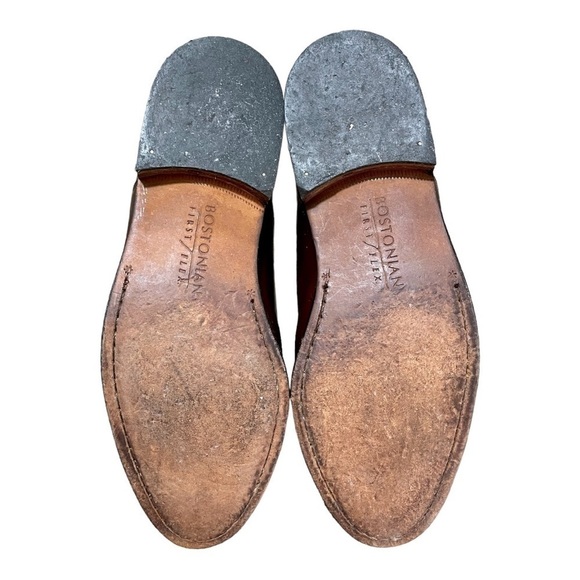 BOSTONIAN FIRST FLEX, MENS BROWN LEATHER DRESS SHOES. SIZE 11 1/2M - Picture 6 of 7